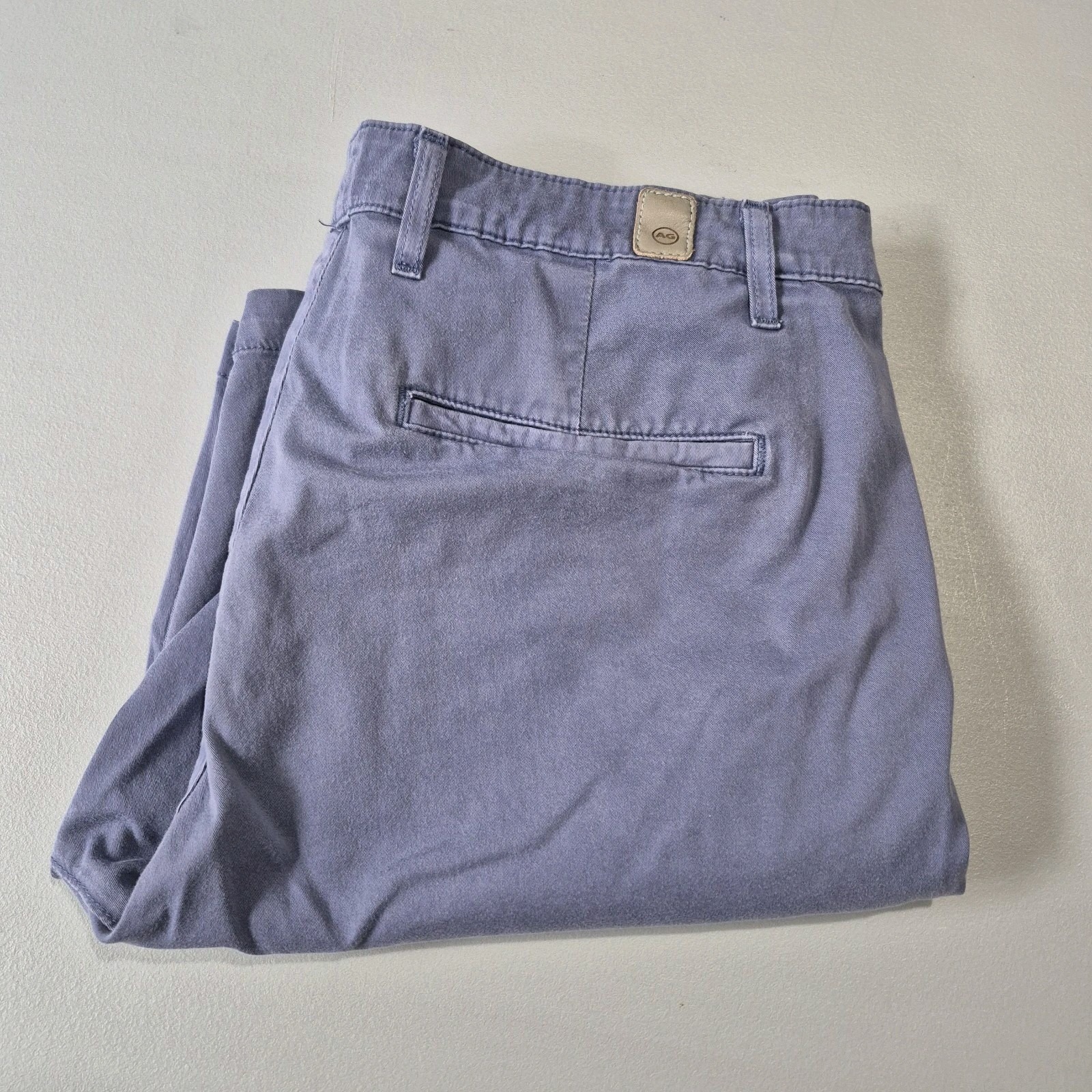 Ag Adriano Goldschmied Shorts Mens 38 Blue Griffin Tailored Chino Soft Stretch